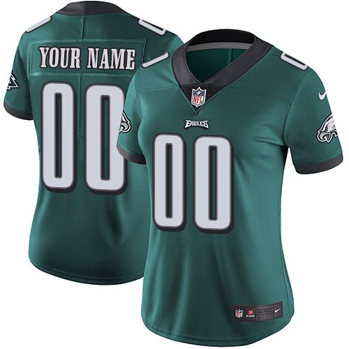 2019 NFL Women Nike Philadelphia Eagles Home Midnight Green Customized Vapor jersey